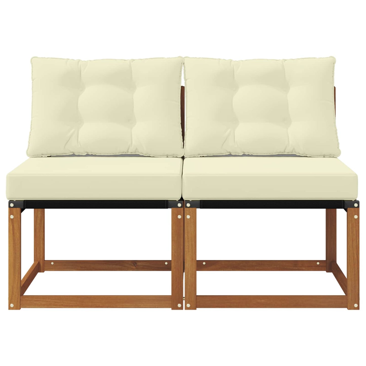 2 Bucată Canapea centrală pentru exterior