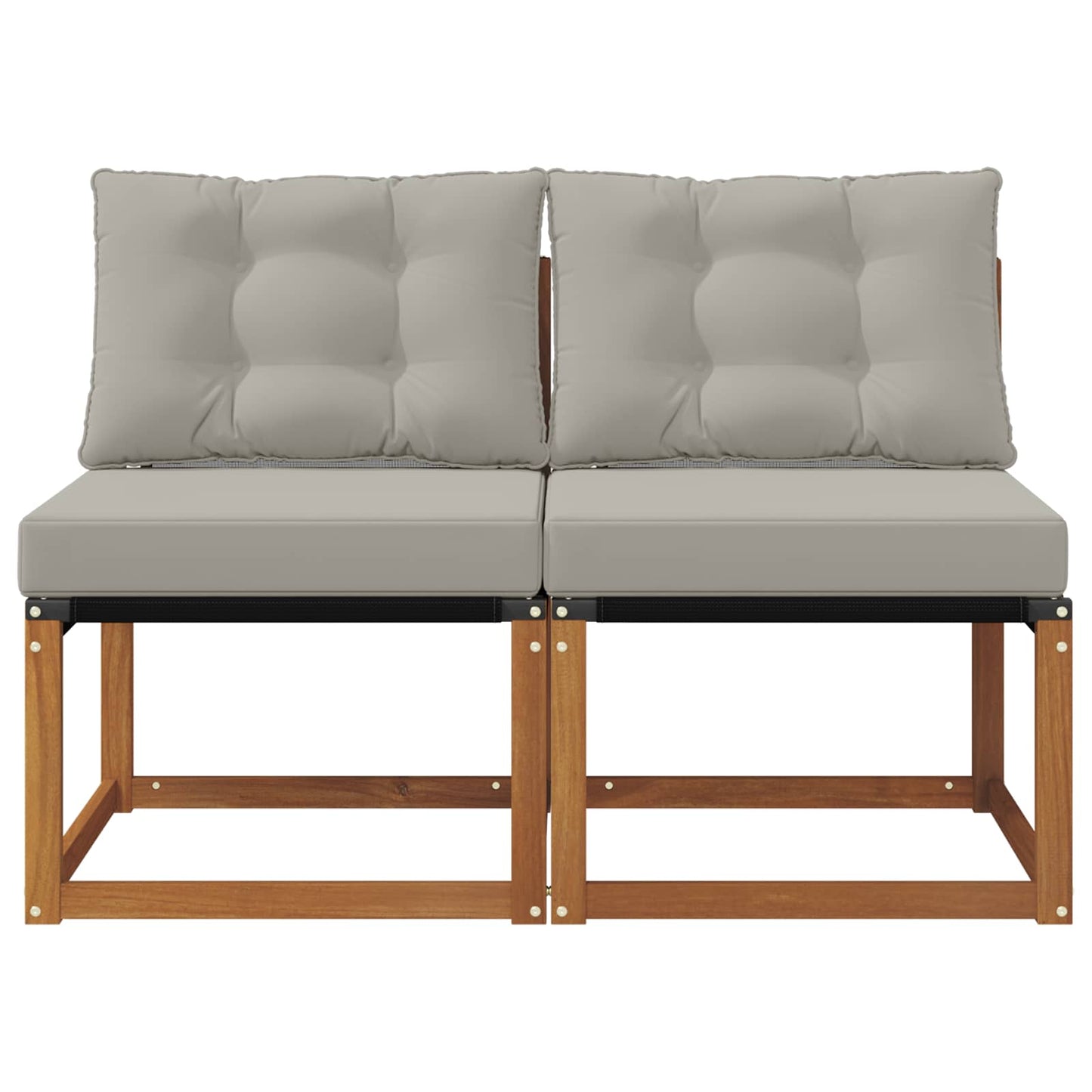 2 Bucată Canapea centrală pentru exterior