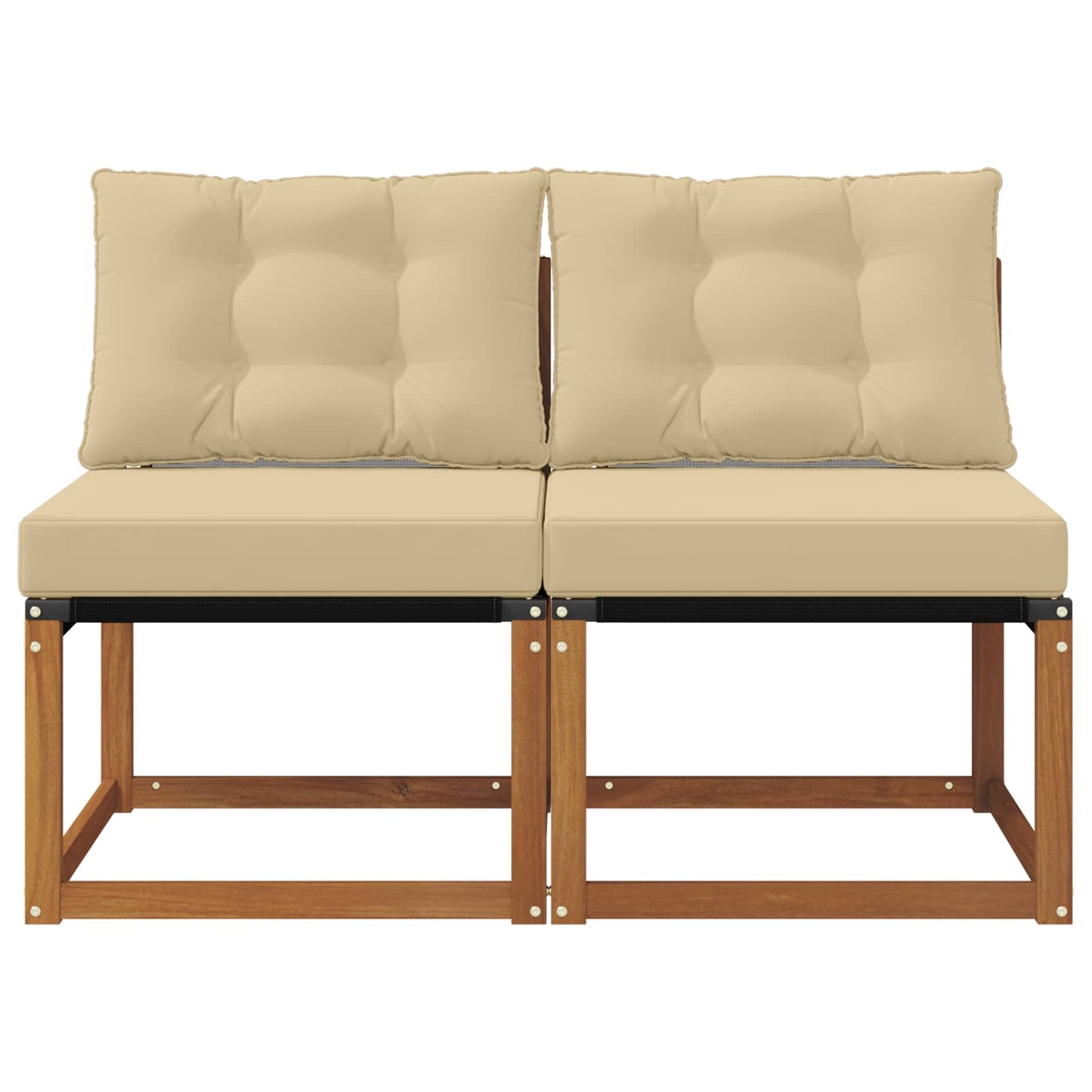 2 Bucată Canapea centrală pentru exterior