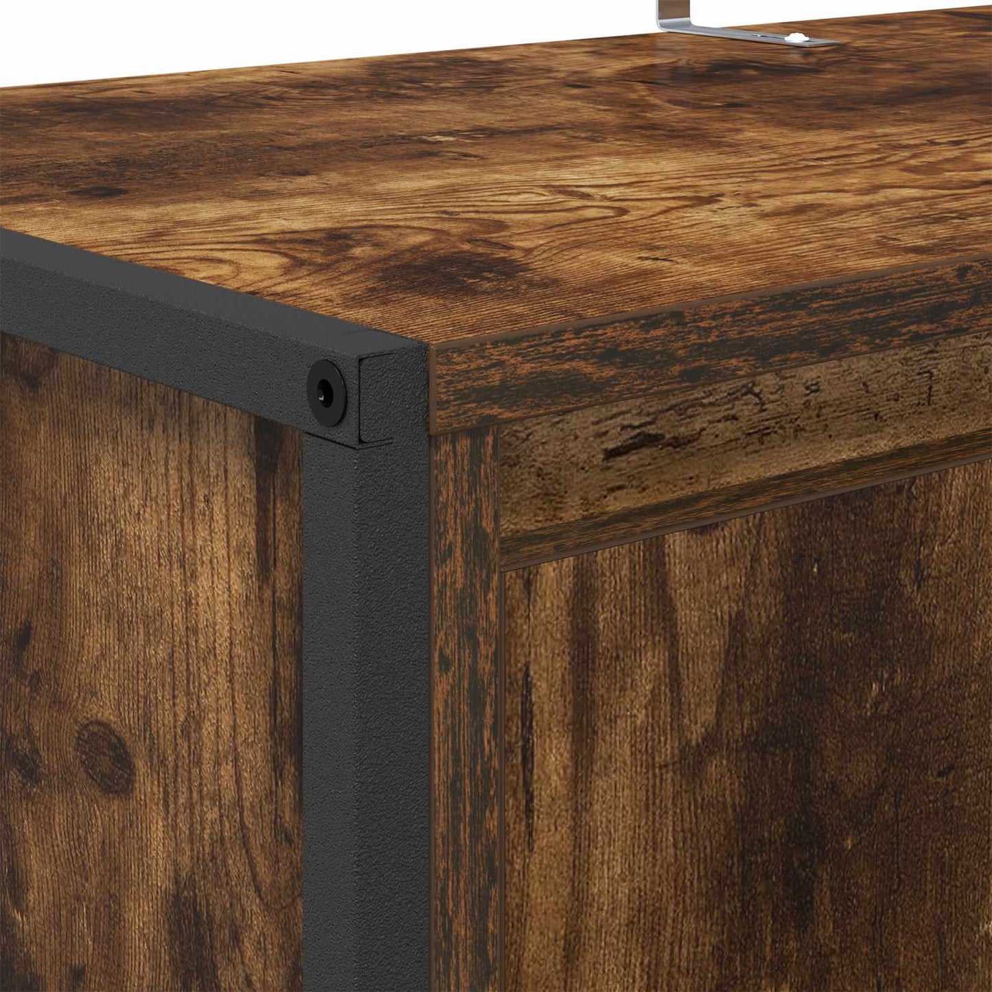 Dulap pentru pantofi cu ușă Stejar fumuriu 79 x 36 x 100 cm