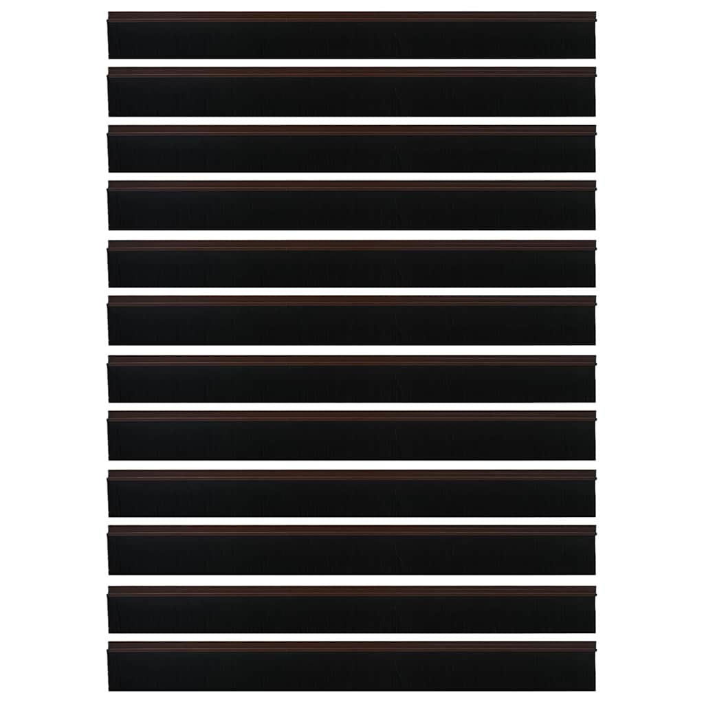 Dopuri pentru uși autoadezive 12 pcs Maro 100 cm