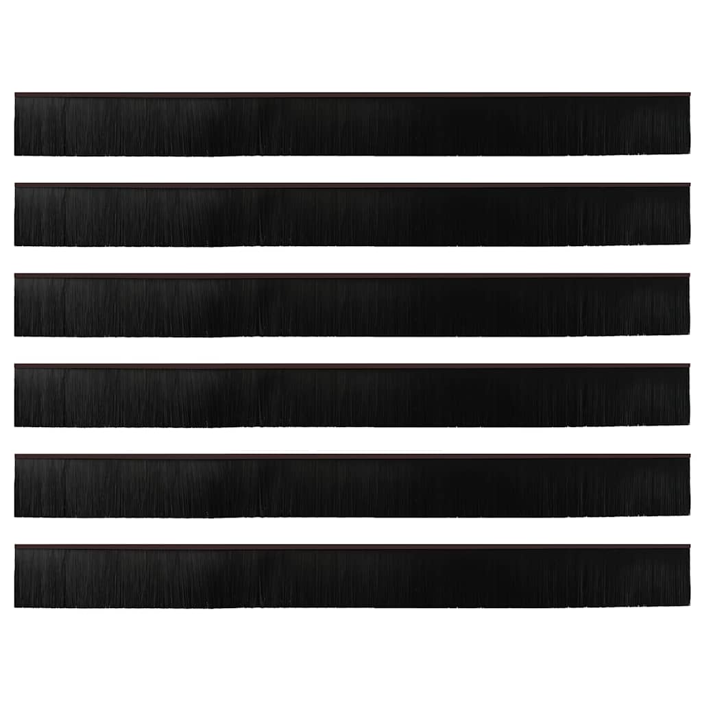 Dopuri pentru uși autoadezive 6 pcs Maro 100 cm