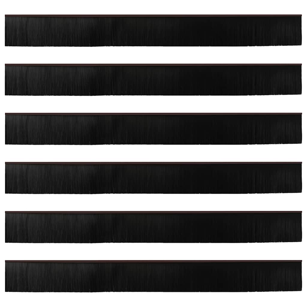 Dopuri pentru uși autoadezive 6 pcs Maro 100 cm