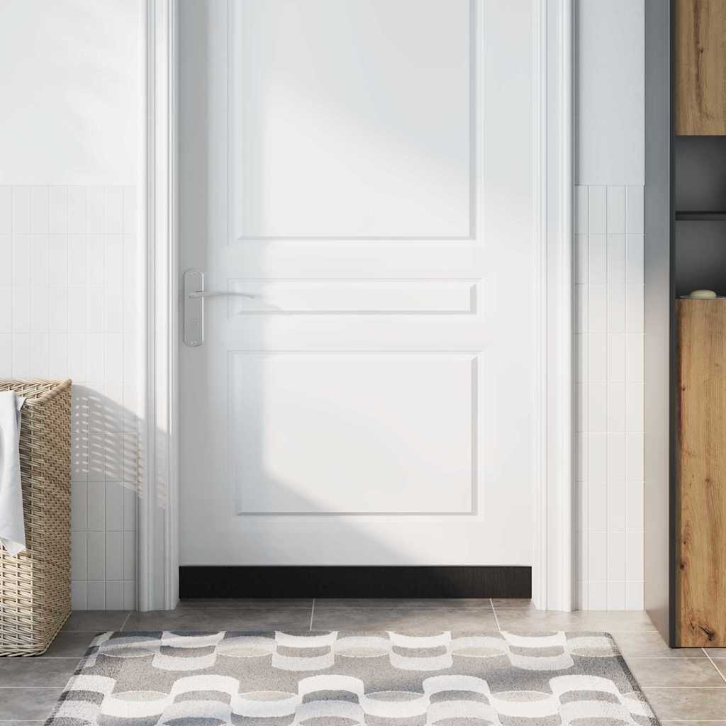 Dopuri pentru uși autoadezive 6 pcs Argintiu 100 cm