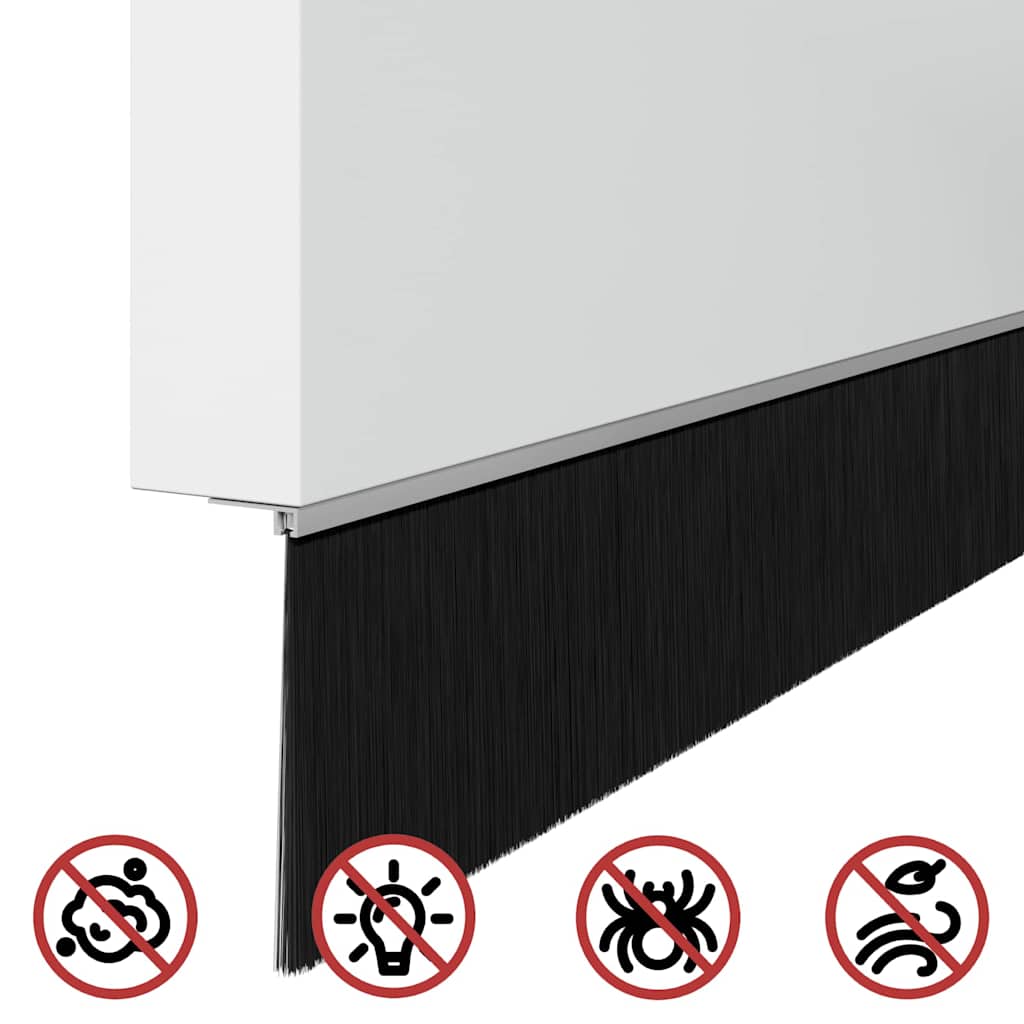 Dopuri pentru uși autoadezive 6 pcs Argintiu 100 cm