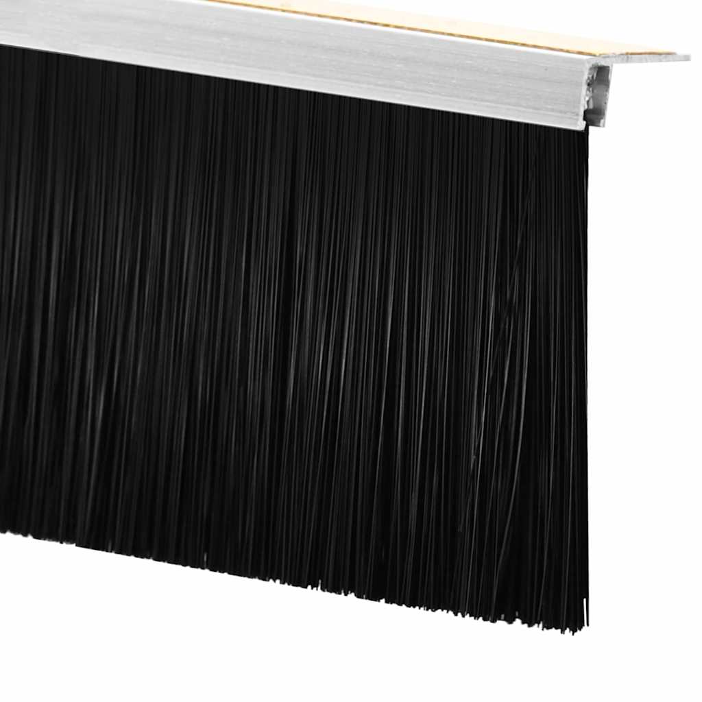 Dopuri pentru uși autoadezive 12 pcs Argintiu 100 cm