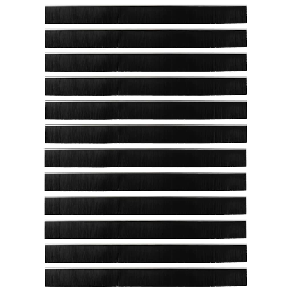 Dopuri pentru uși autoadezive 12 pcs Argintiu 100 cm