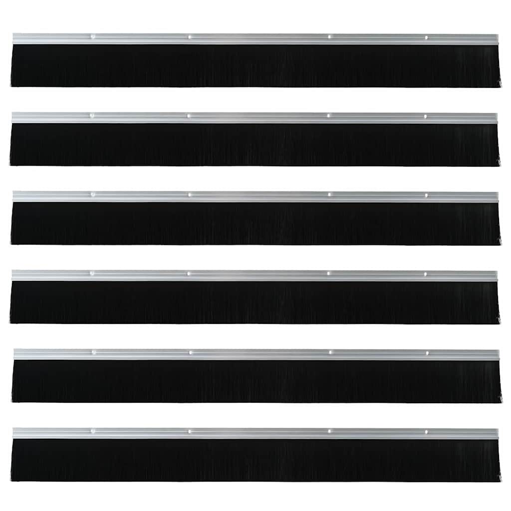 Perdele de ușă cu perii cu montare prin înșurubare 6 pcs