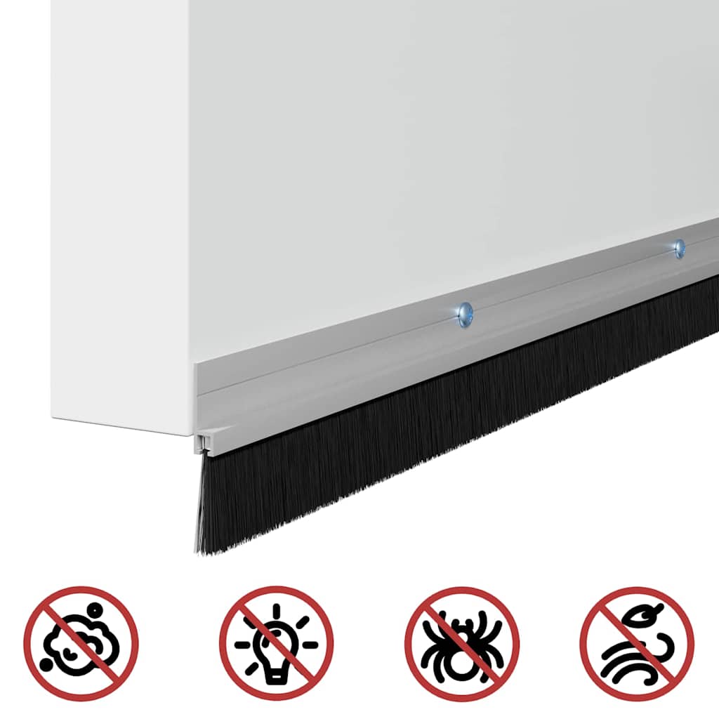 Perdele de ușă cu perii cu montare prin înșurubare 12 pcs