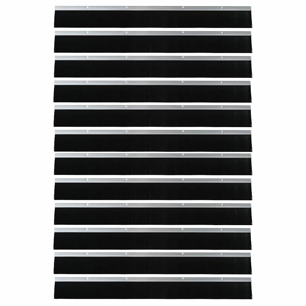 Perdele de ușă cu perii cu montare prin înșurubare 12 pcs