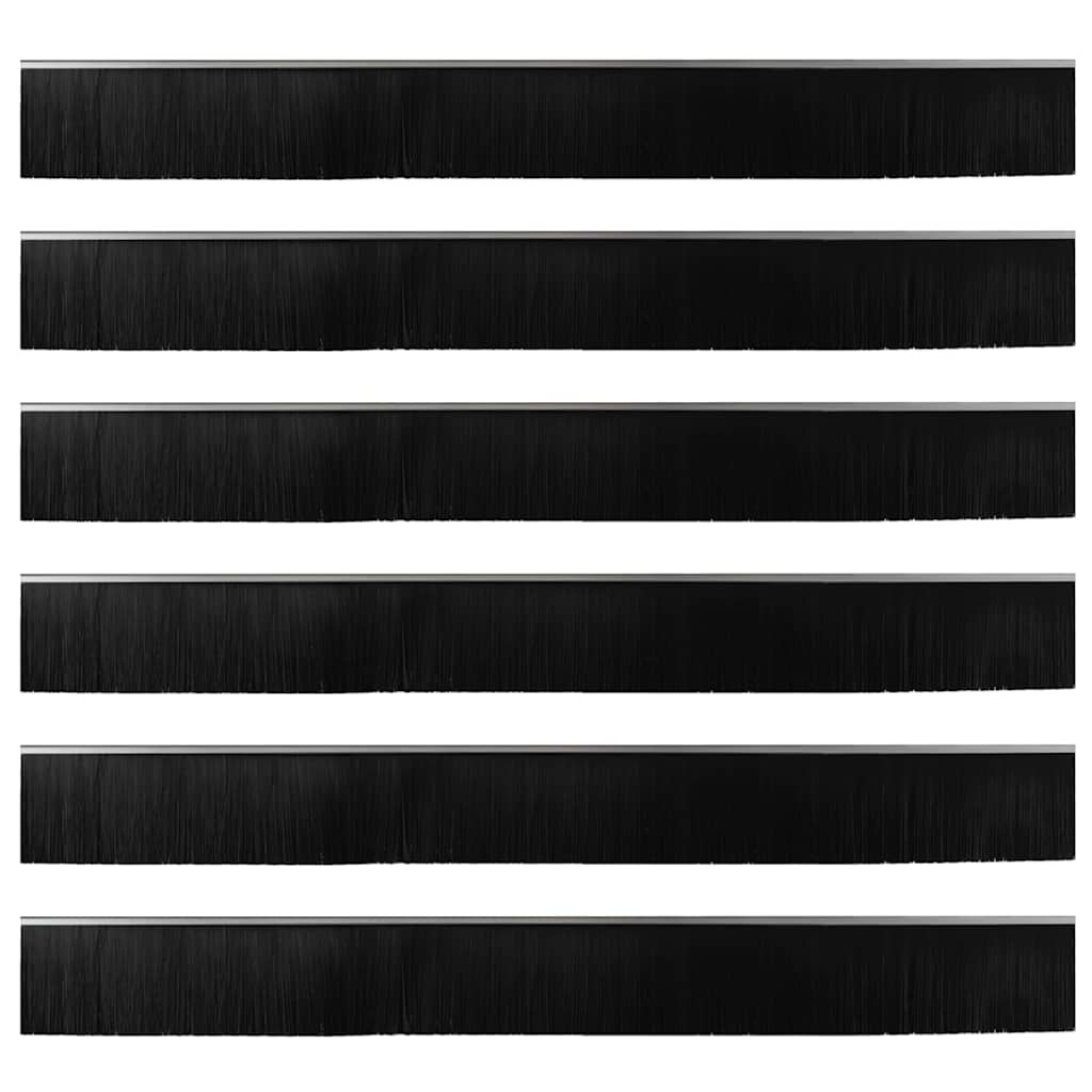 Perdele de ușă cu perii cu montare prin înșurubare 6 pcs