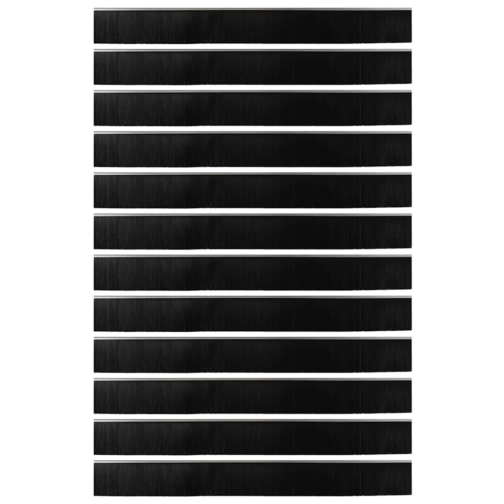 Perdele de ușă cu perii cu montare prin înșurubare 12 pcs