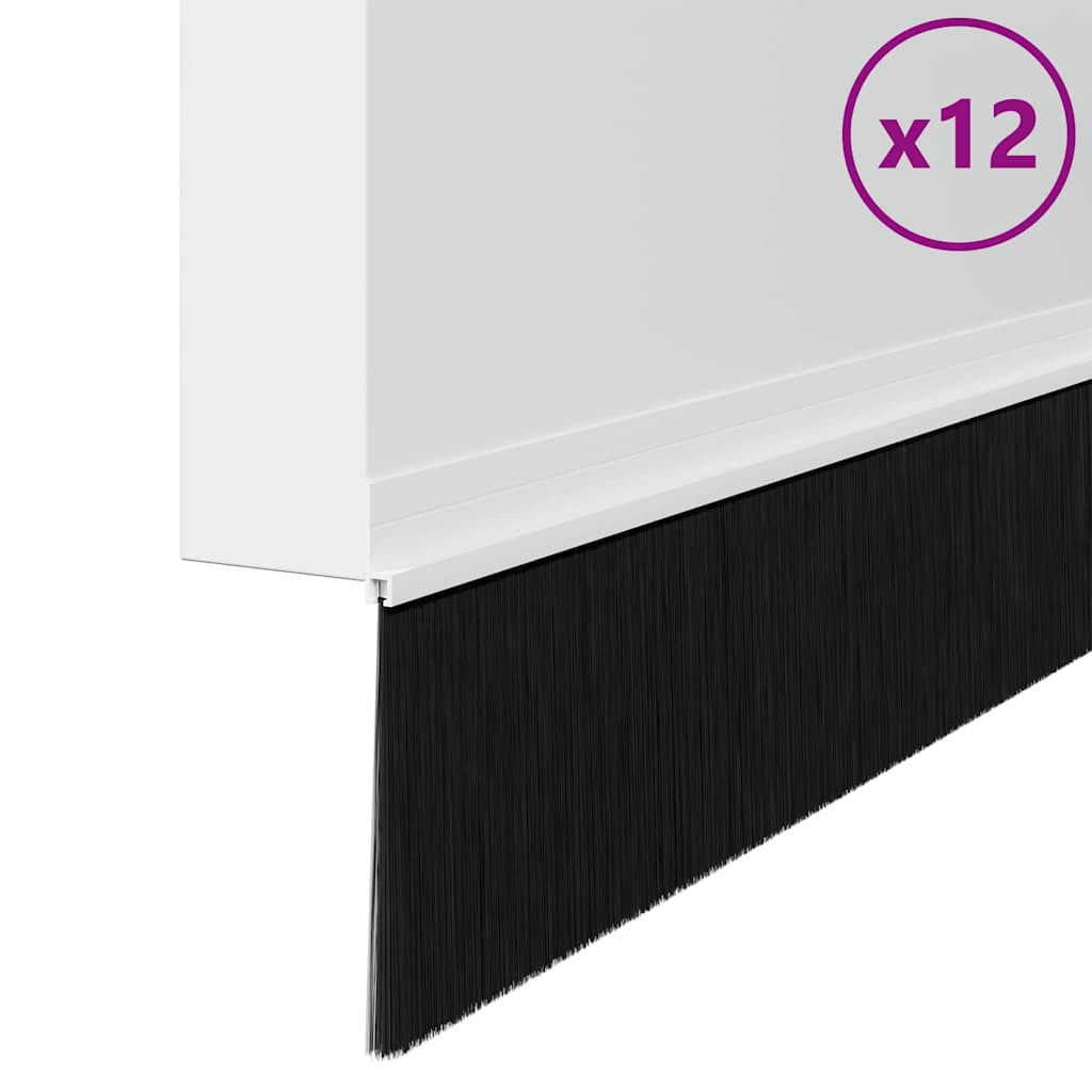 Dopuri pentru uși autoadezive 12 pcs Alb 100 cm