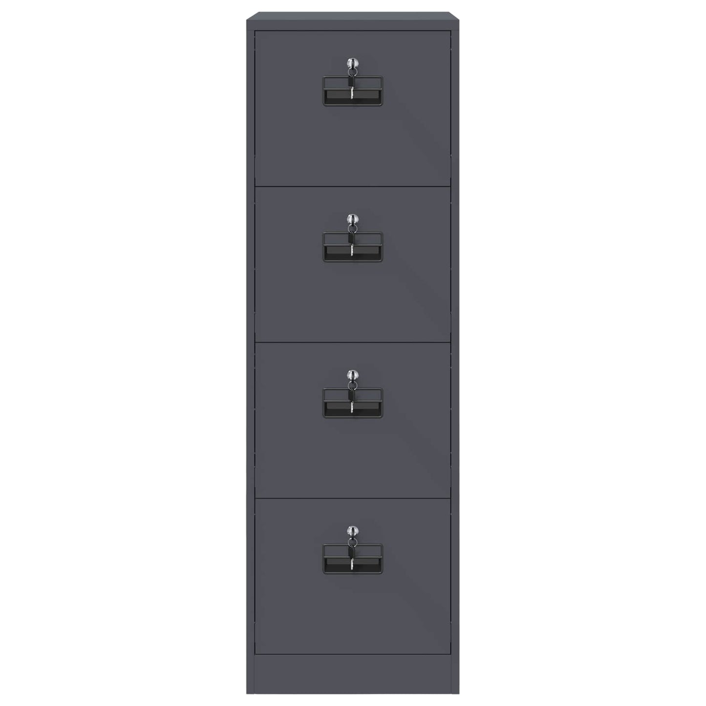 Dulap pentru Fișiere cu raft 2 pcs Antracit 44 x 50 x 106.5 cm