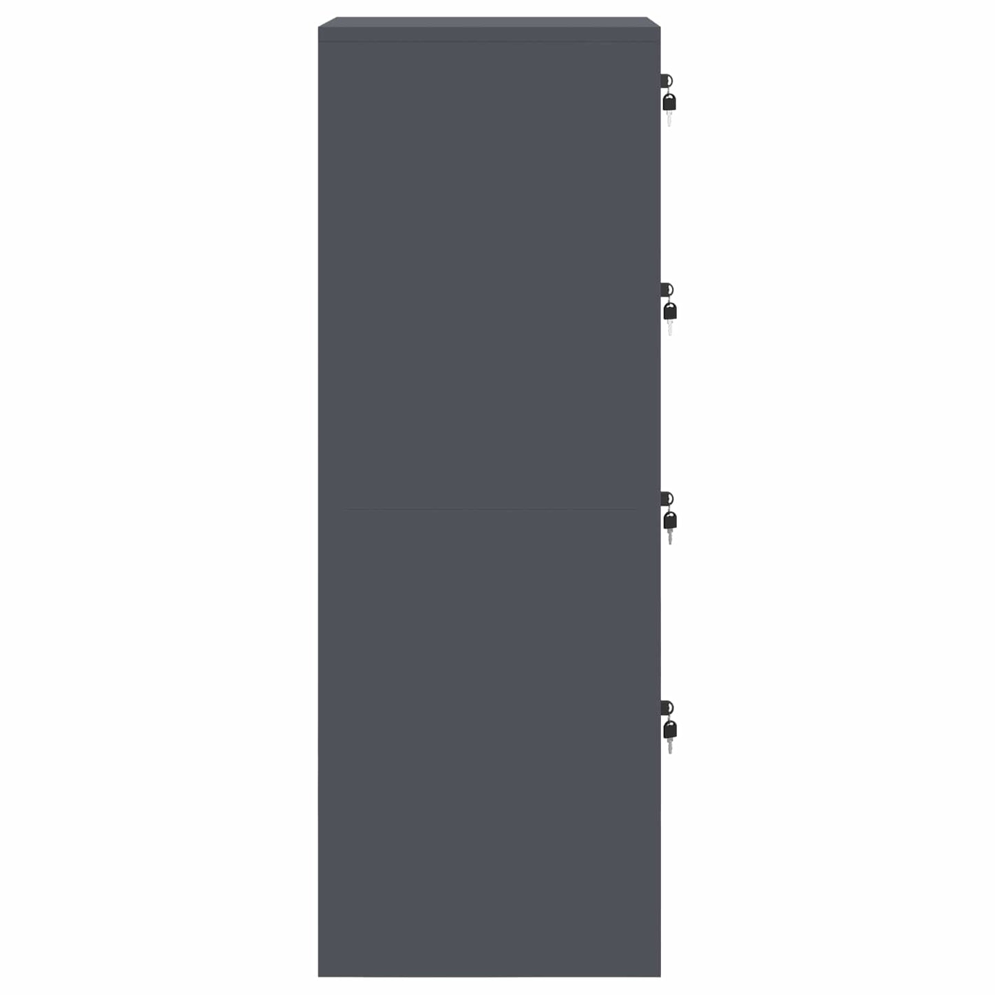 Dulap pentru Fișiere cu raft 2 pcs Antracit 44 x 50 x 106.5 cm