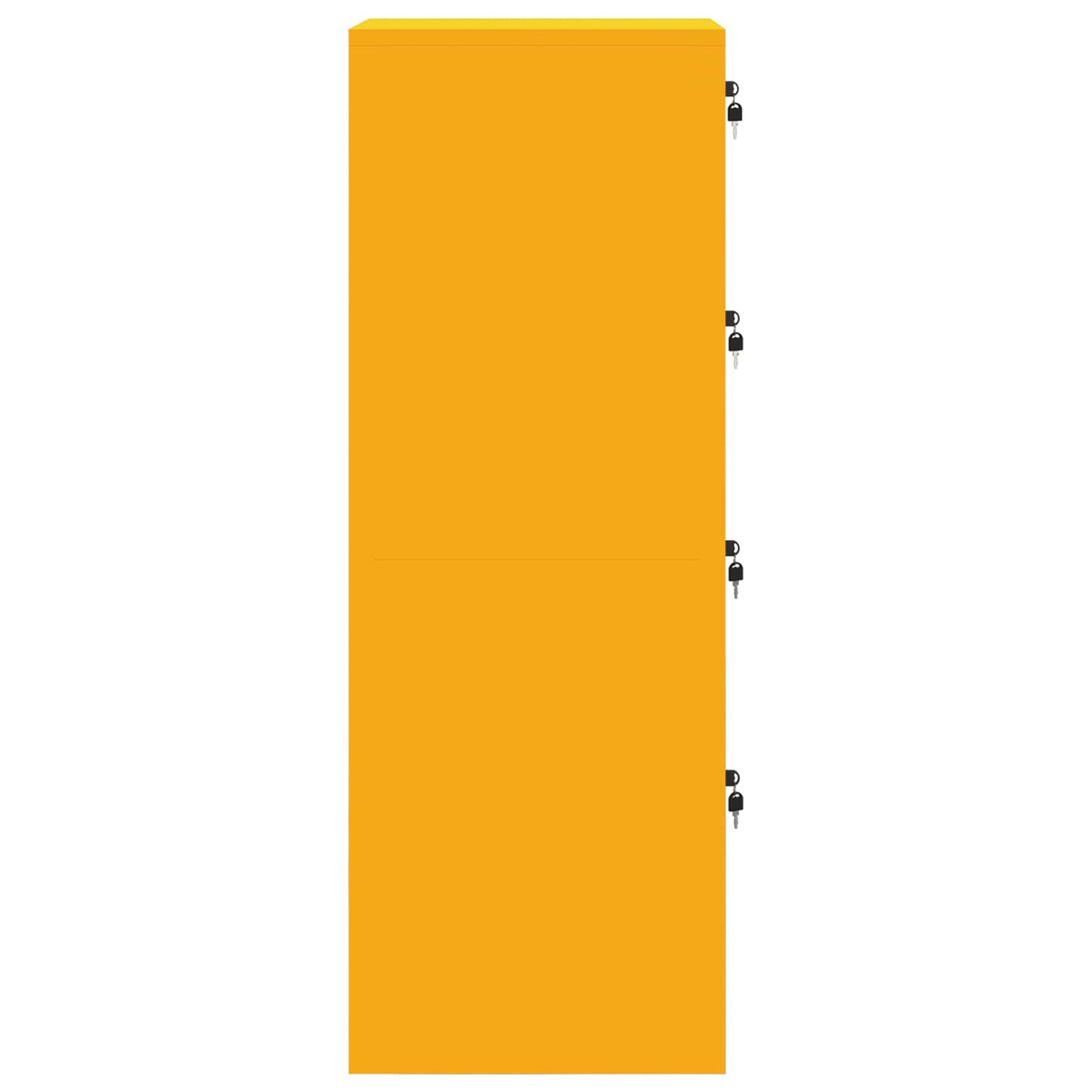 Dulap pentru Fișiere 2 pcs Galben muștar 44 x 50 x 106.5 cm