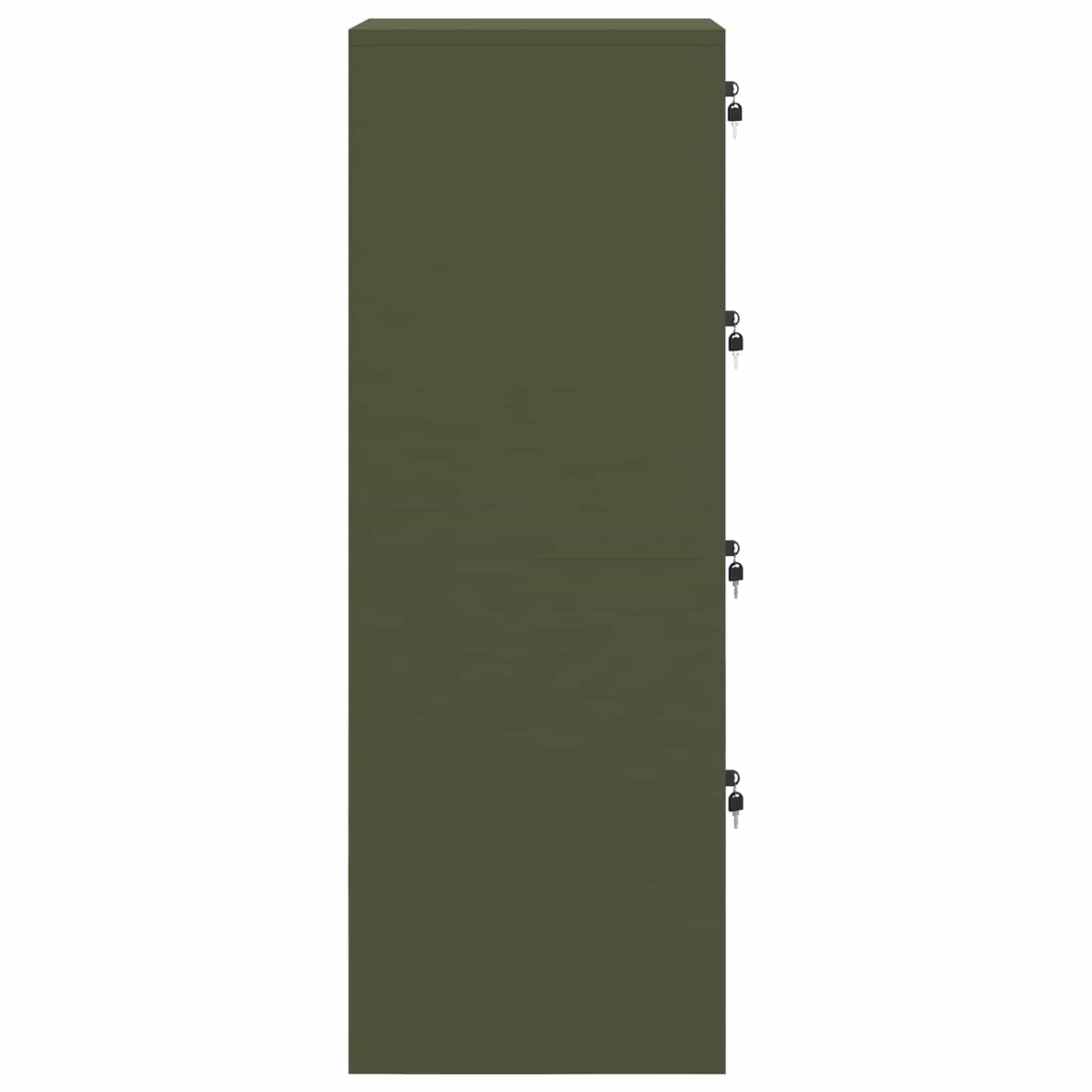 Dulap pentru Fișiere 2 pcs Verde măsliniu 44 x 50 x 106.5 cm