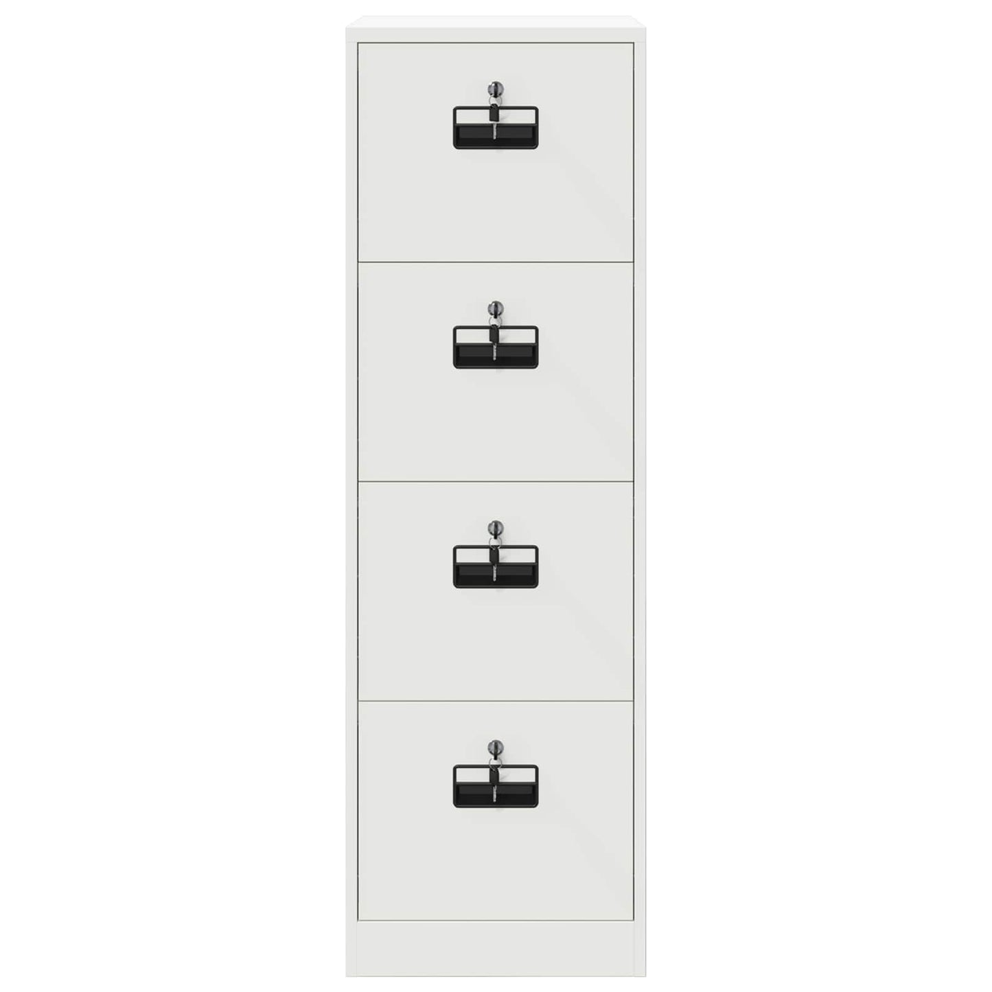 Dulap pentru Fișiere cu sertar 2 pcs Alb 44 x 50 x 106.5 cm