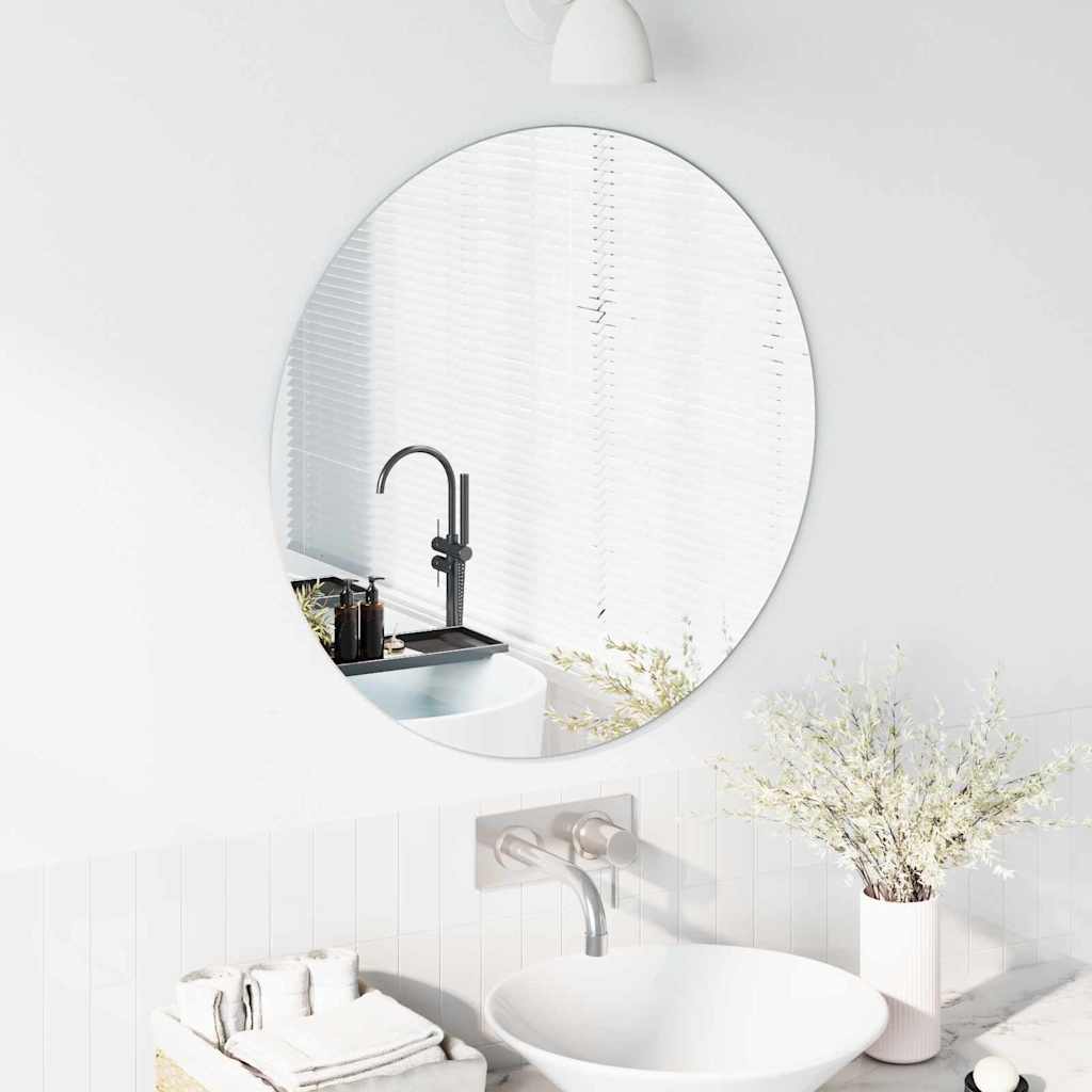 Ogledna de perete Rotund Ø 70 cm sticlă securizată