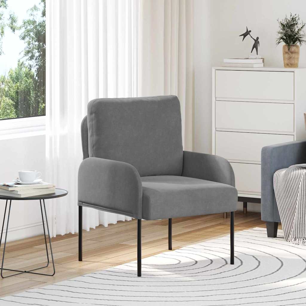 Canapele cu pernă 55cm Gri închis placaj