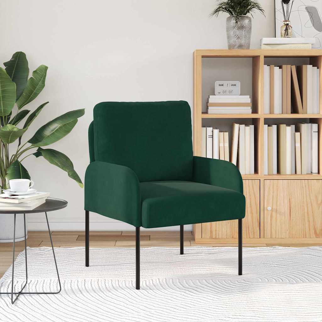 Canapele cu pernă 55cm Verde închis placaj