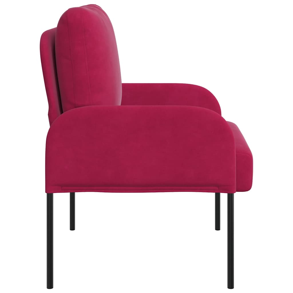 Canapele cu pernă 55cm Roșu Vin placaj