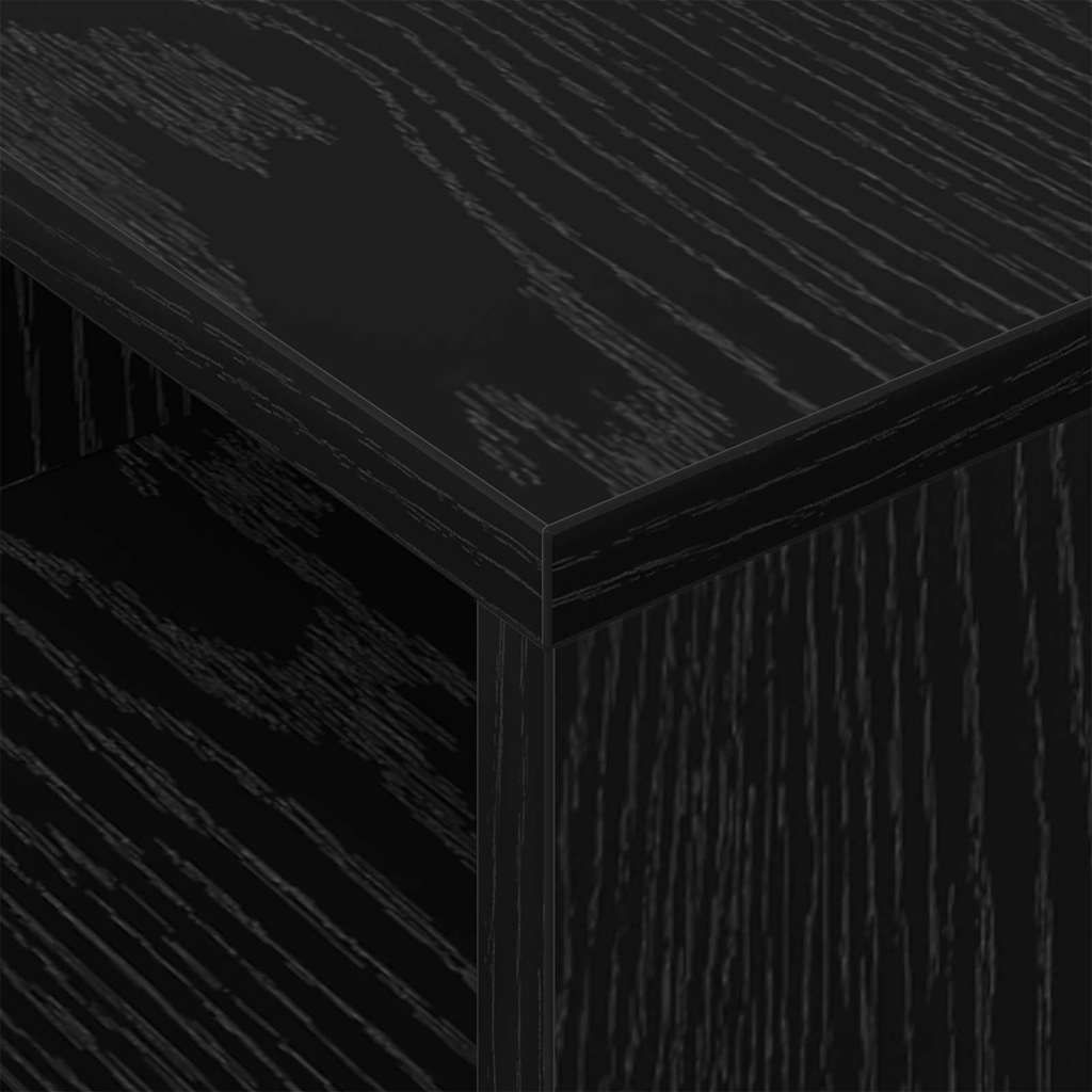 Masă laterală 2 pcs Stejar Negru 30,5 x 30 x 45 cm