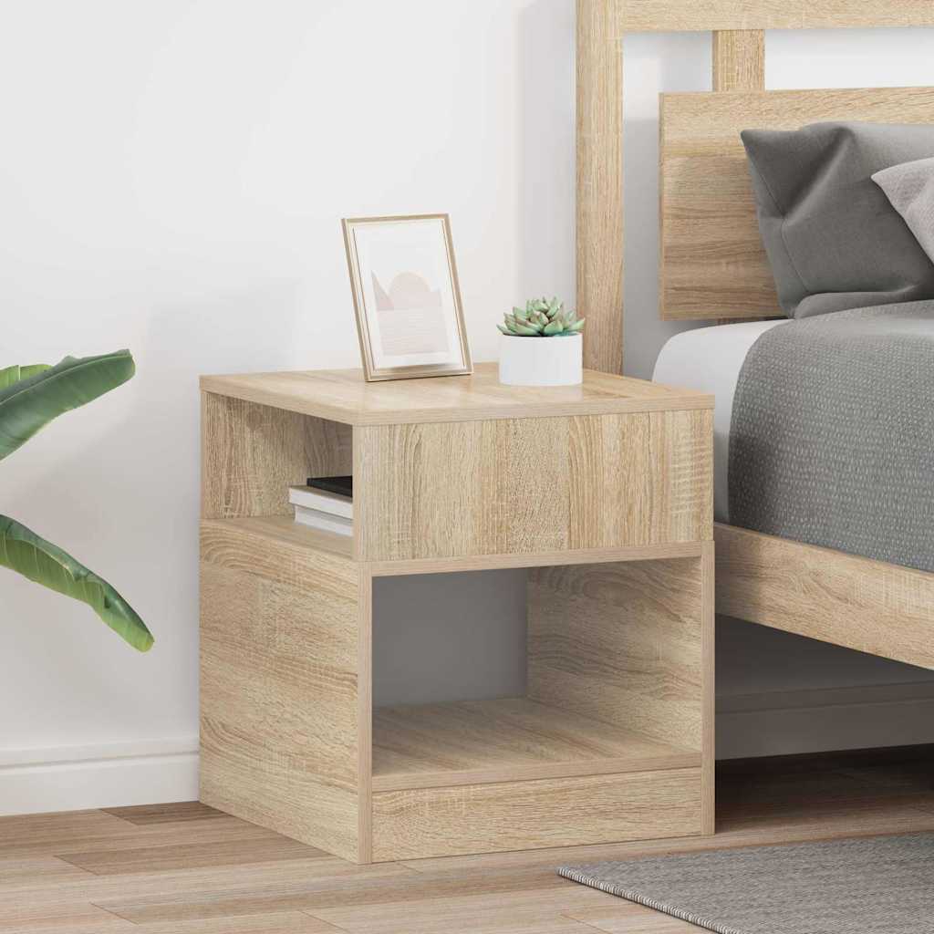 Masă laterală 2 pcs Stejar Sonoma 40,5 x 40 x 45 cm