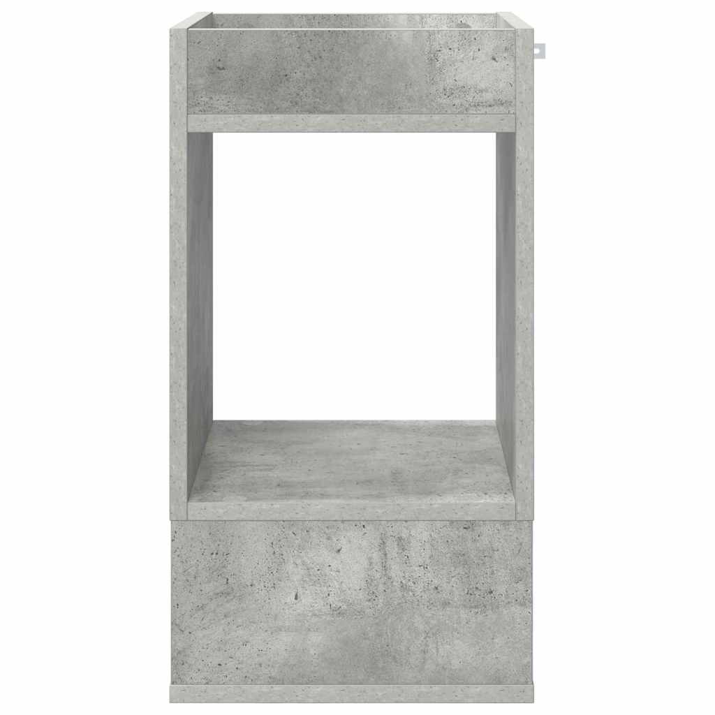 Masă laterală 2 pcs Gri din beton 30 x 30 x 56 cm Lemn compozit