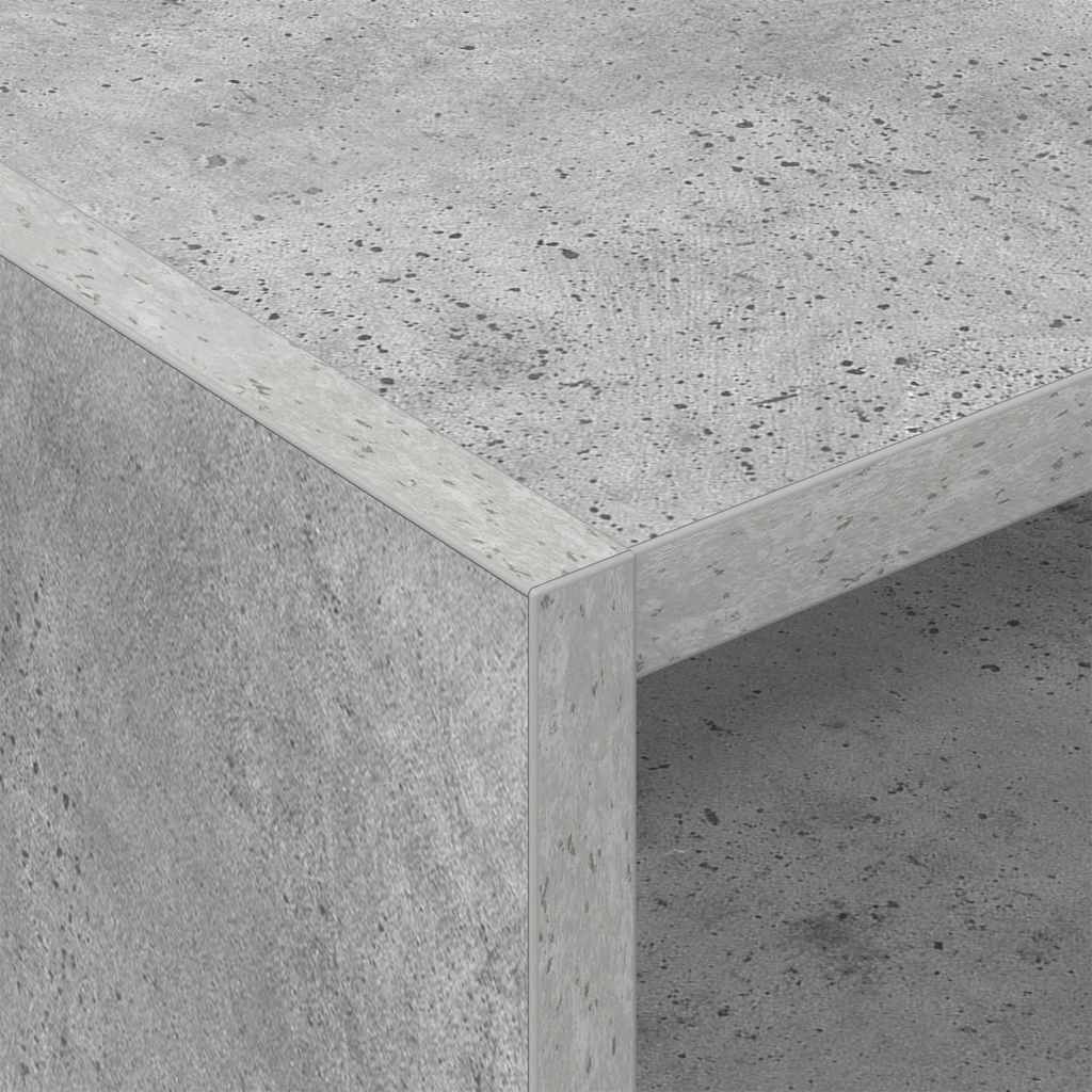 Dulap pentru discuri de vinil Gri din beton 78,5 x 35 x 45 cm