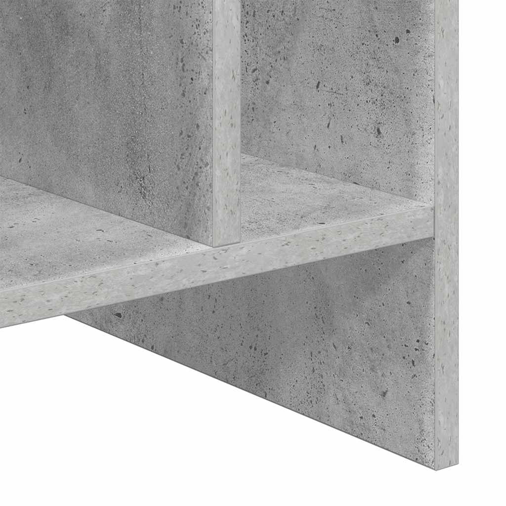 Dulap pentru discuri de vinil Gri din beton 78,5 x 35 x 45 cm