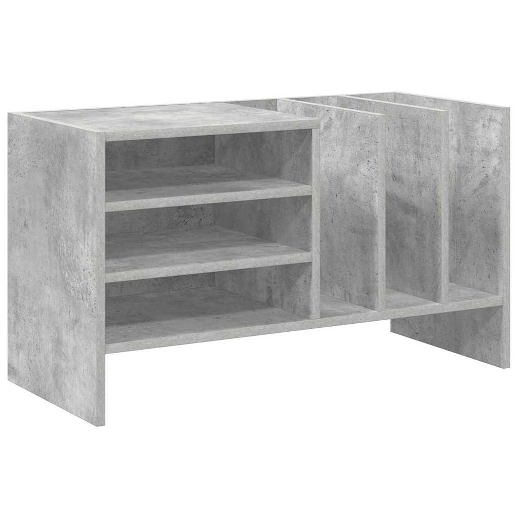 Dulap pentru discuri de vinil Gri din beton 78,5 x 35 x 45 cm