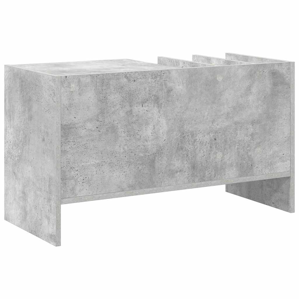 Dulap pentru discuri de vinil Gri din beton 78,5 x 35 x 45 cm