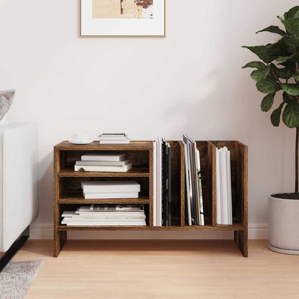 Dulap pentru discuri de vinil Stejar fumuriu 78,5 x 35 x 45 cm