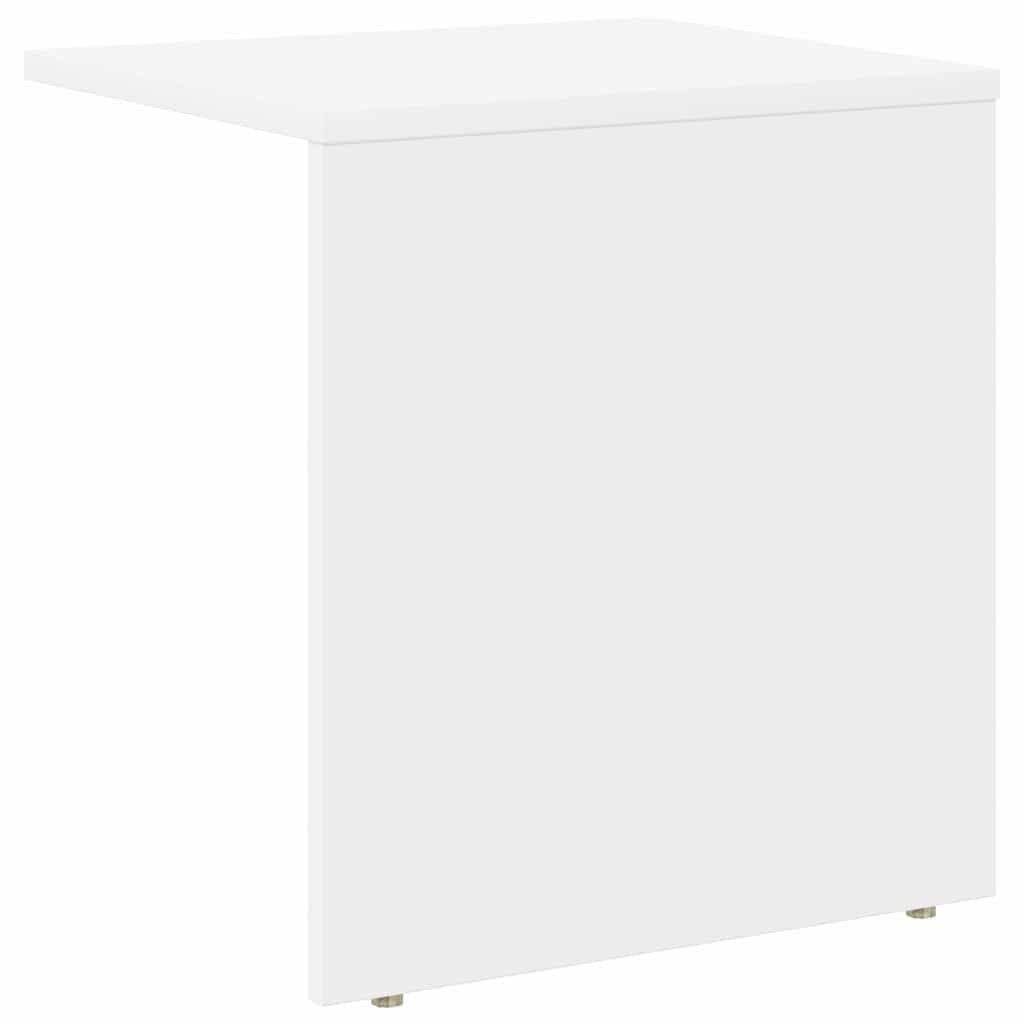 Masă laterală 2 pcs Alb 37 x 32 x 40 cm Lemn compozit