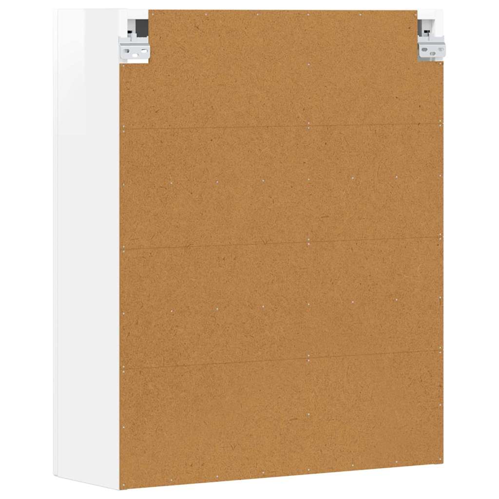 Dulap suspendat Alb lucios 59 x 20 x 71.5 cm Lemn compozit