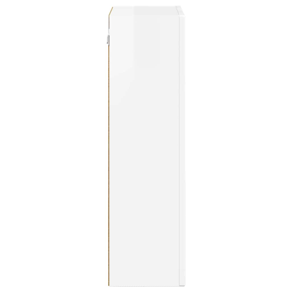 Dulap suspendat Alb lucios 59 x 20 x 71.5 cm Lemn compozit