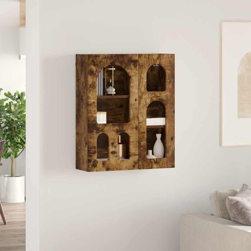 Dulap suspendat Stejar fumuriu 59 x 20 x 71.5 cm Lemn compozit