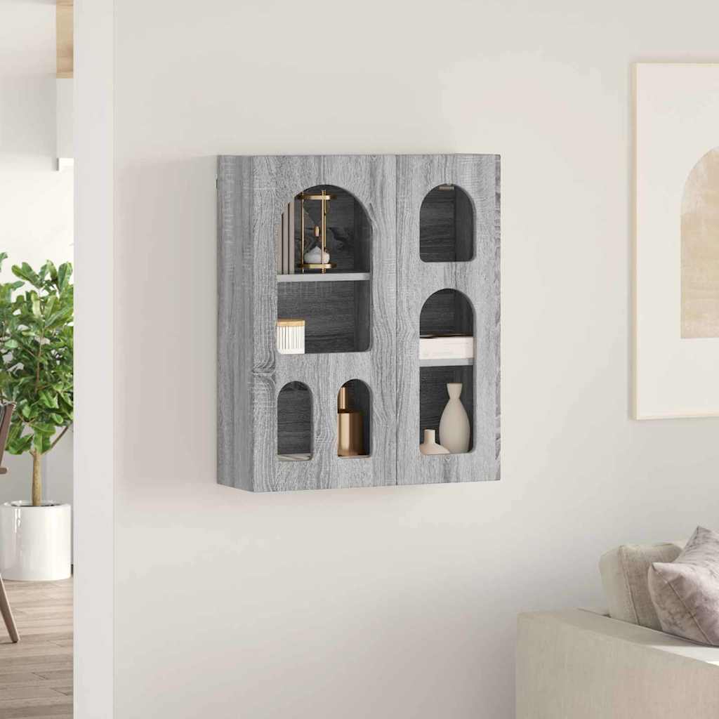 Dulap suspendat Gri Sonoma 59 x 20 x 71.5 cm Lemn compozit