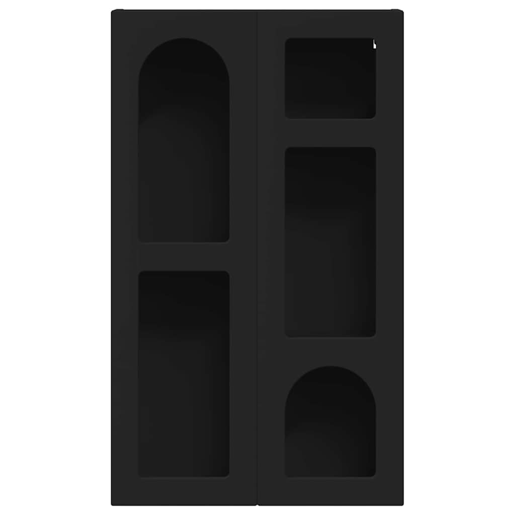 Dulap suspendat cu raft Negru 59 x 20 x 100 cm Lemn compozit