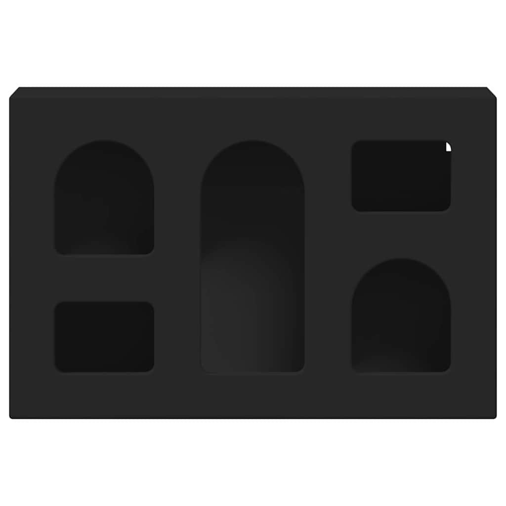 Dulap suspendat cu raft Negru 60 x 20 x 40 cm Lemn compozit