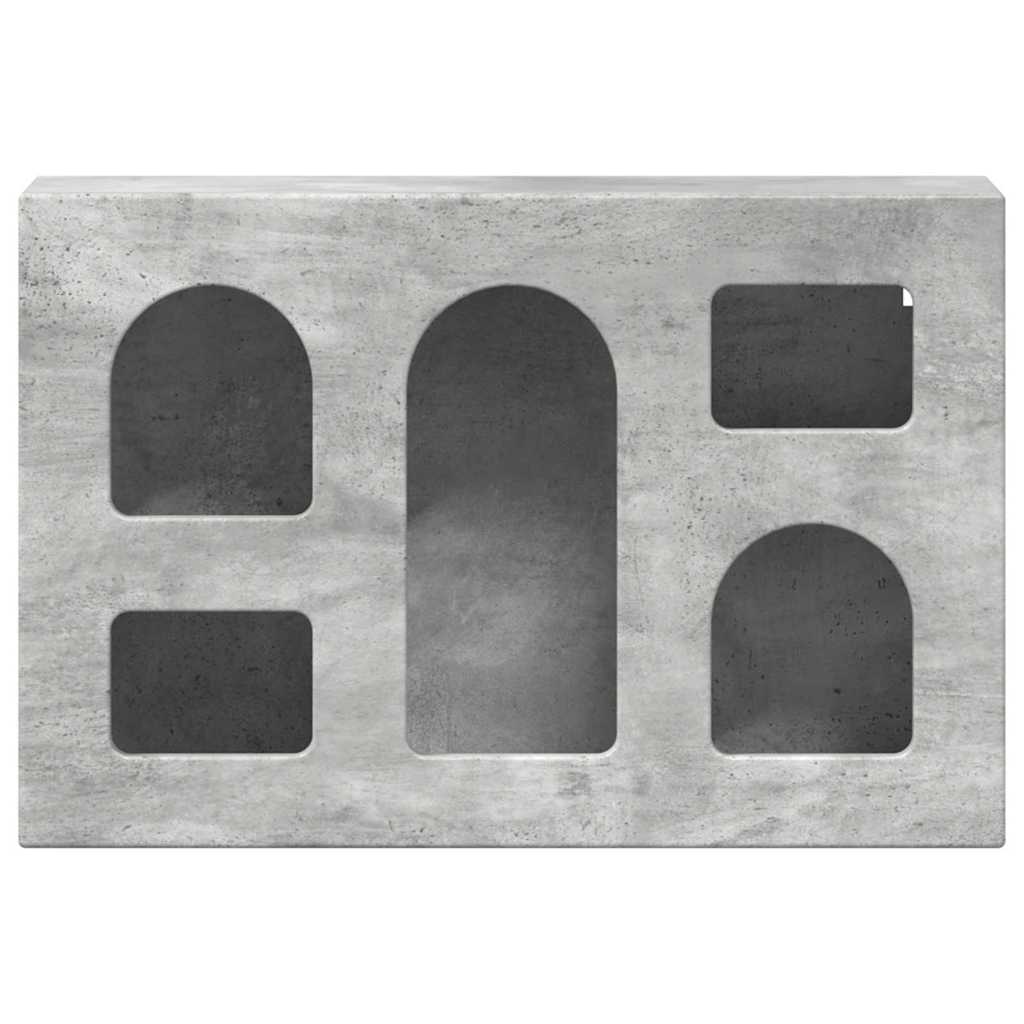 Dulap suspendat Gri din beton 60 x 20 x 40 cm Lemn compozit