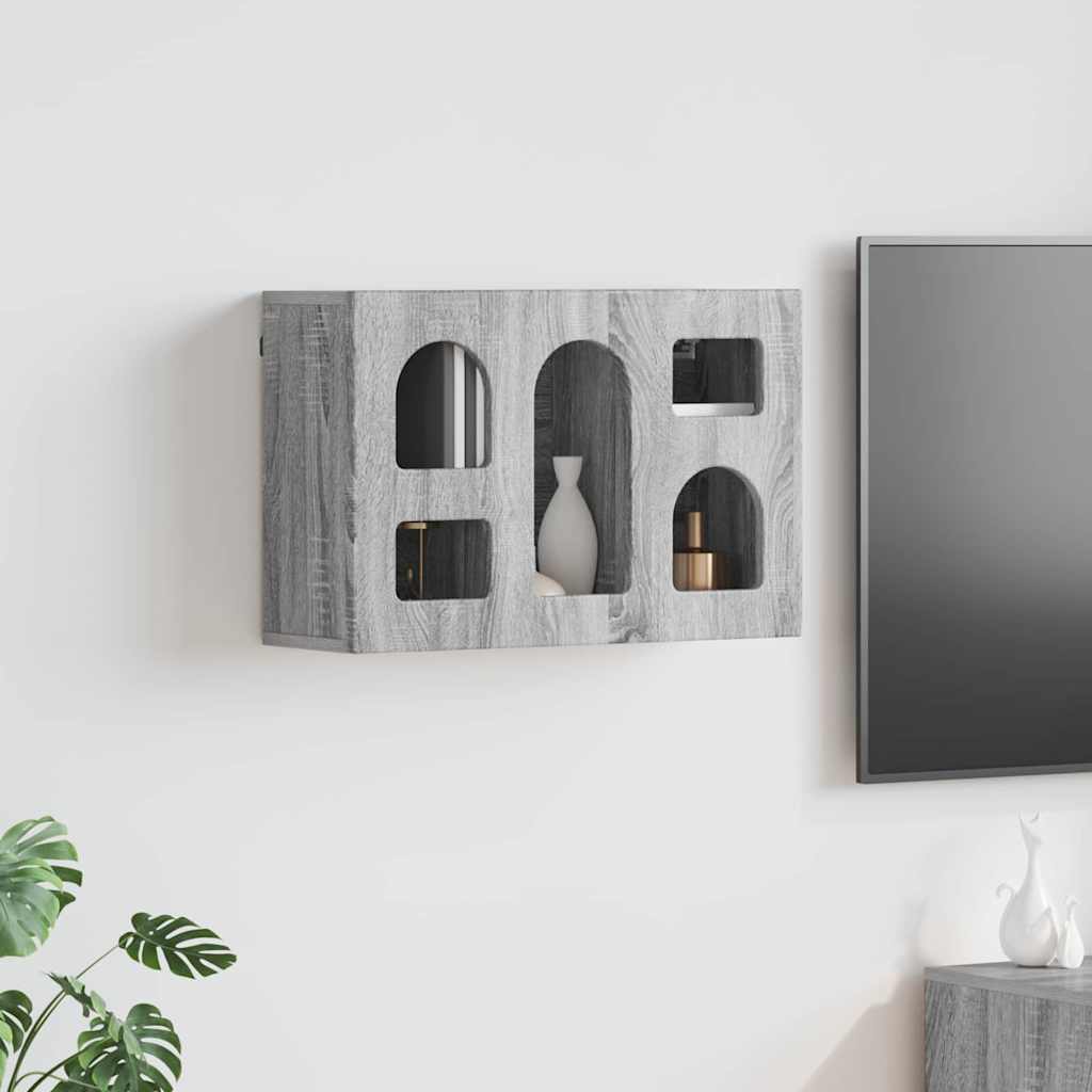 Dulap suspendat Gri Sonoma 60 x 20 x 40 cm Lemn compozit