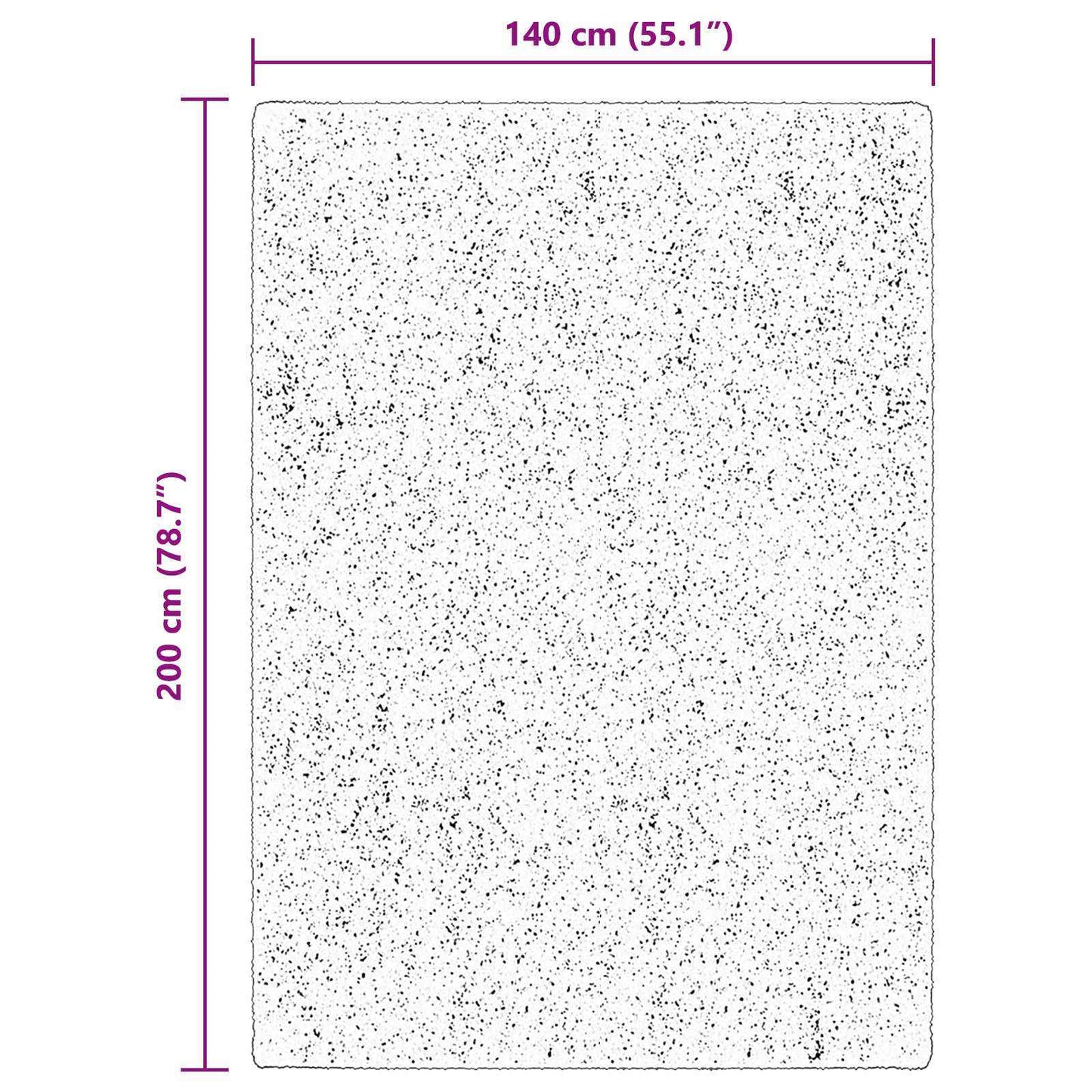 Covoare de zonă HUARTE Maro 200 x 140 cm Poliester