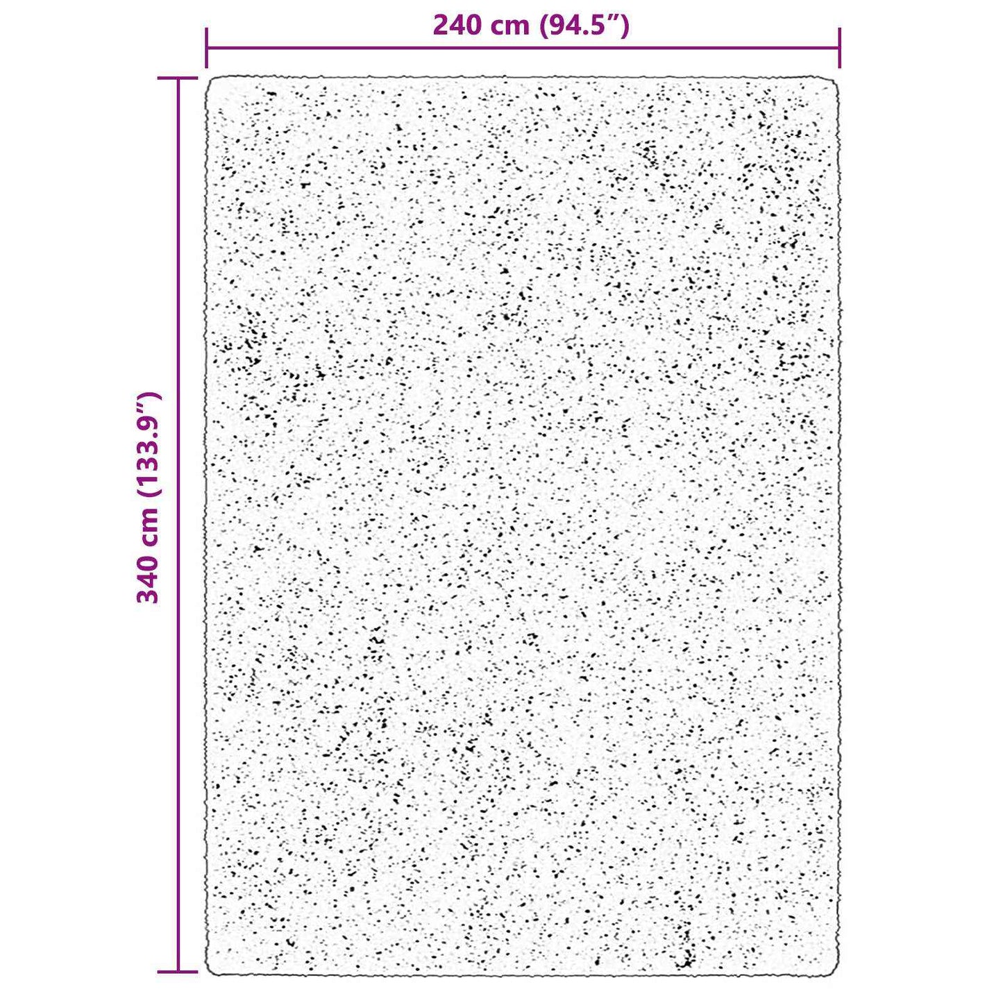 Covoare de zonă HUARTE Maro 340 x 240 cm Poliester