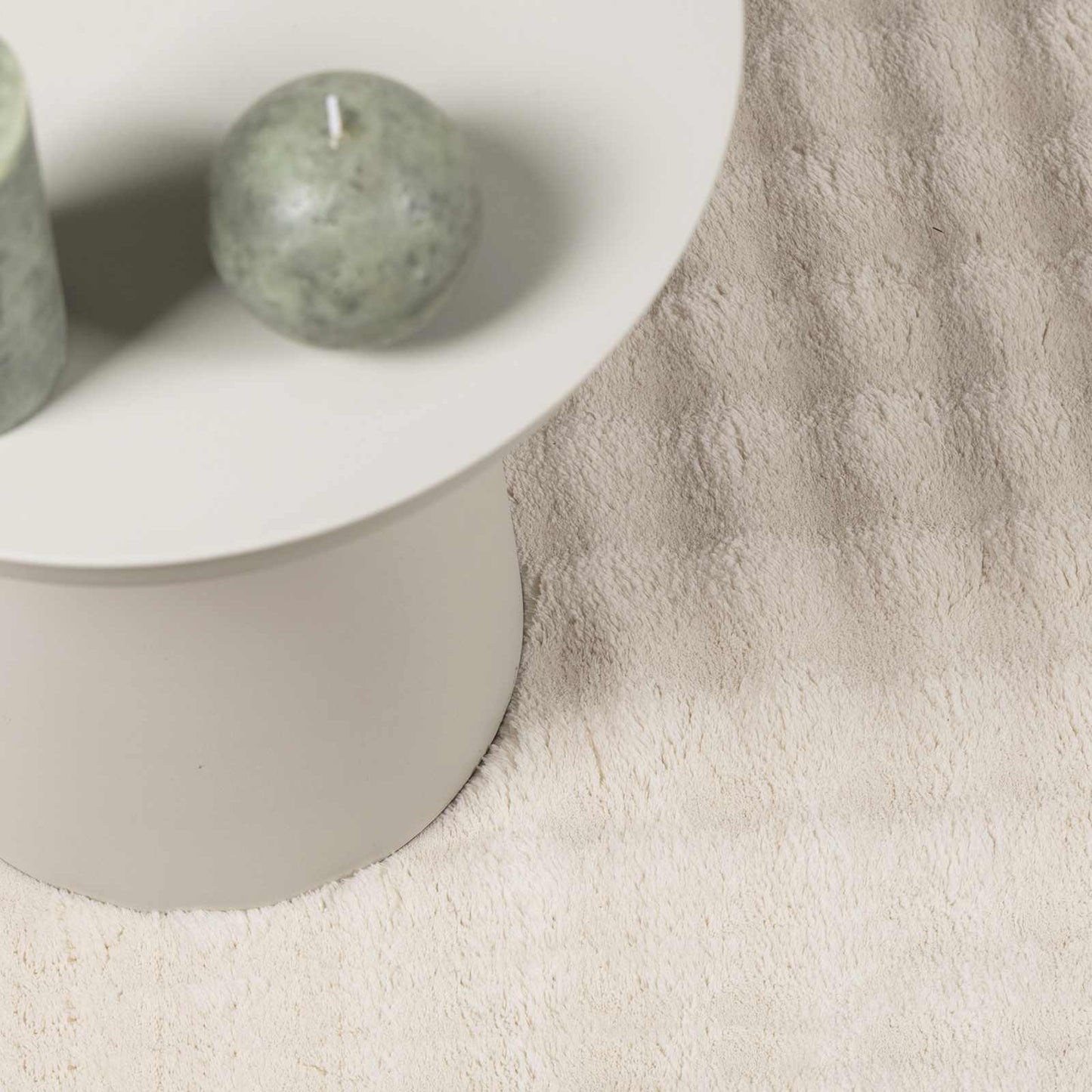 Covoare de zonă Pătrat HUARTE Bej 120 x 120 cm Poliester