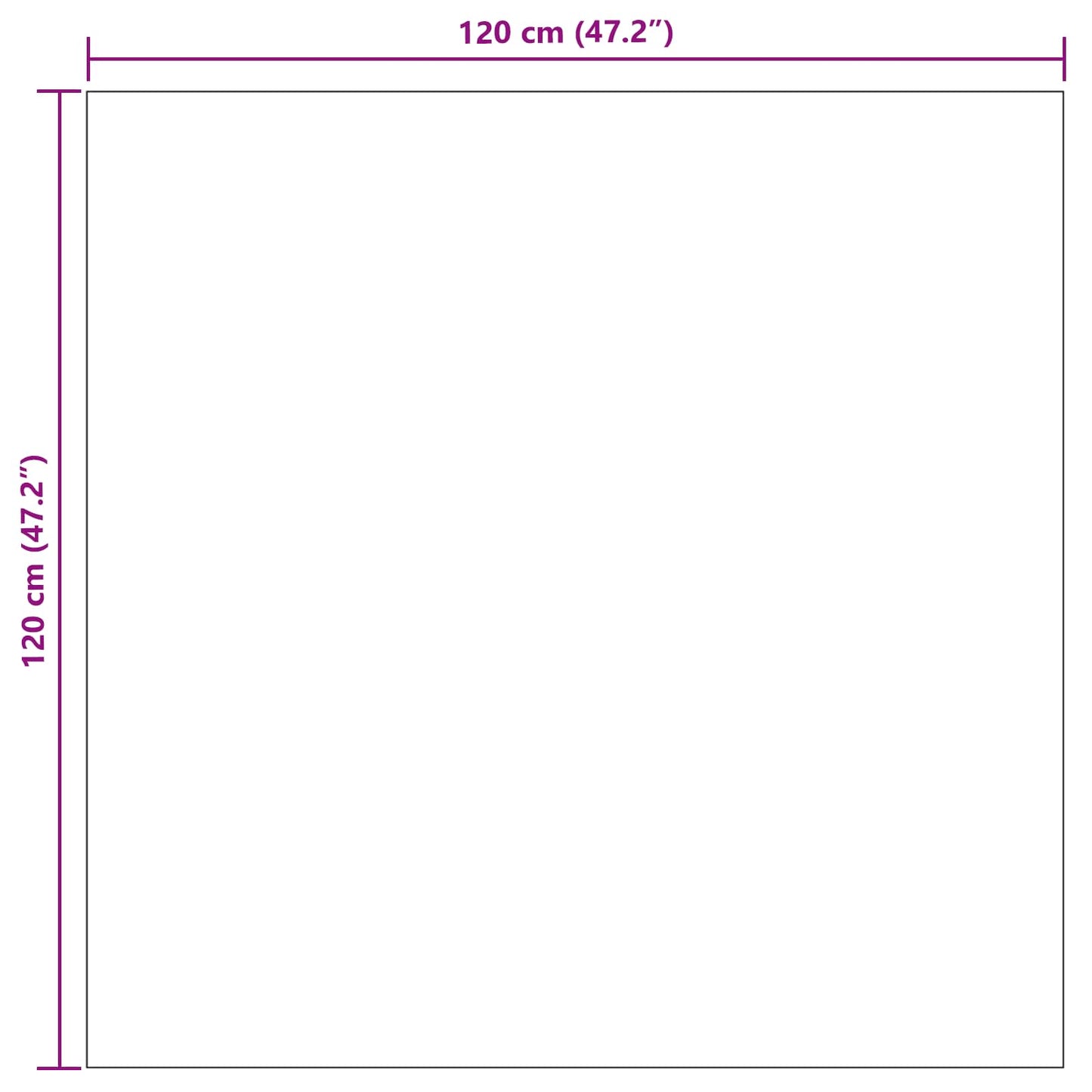 Covoare de zonă Pătrat HUARTE Bej 120 x 120 cm Poliester