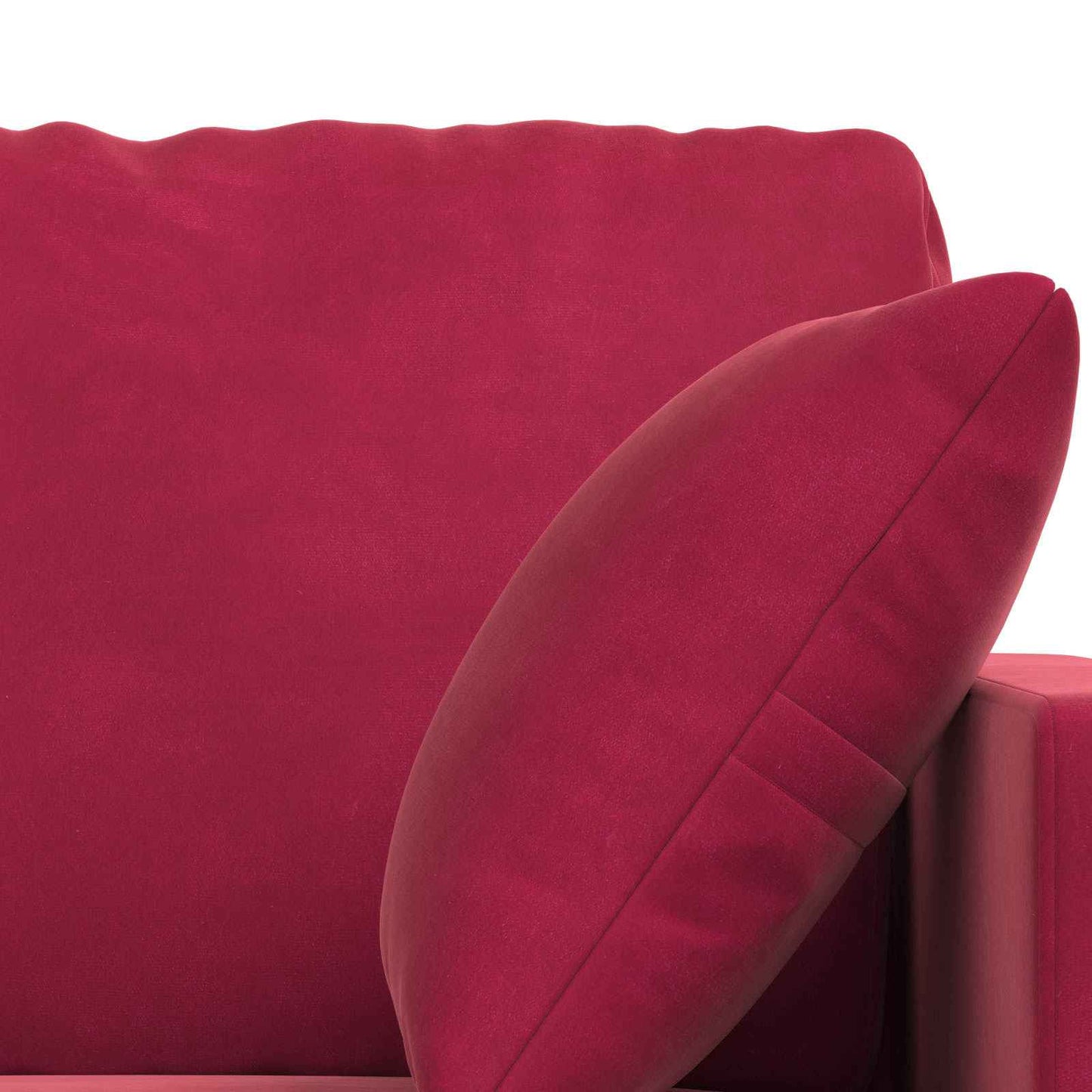 Canapea 2 pcs Roșu Vin