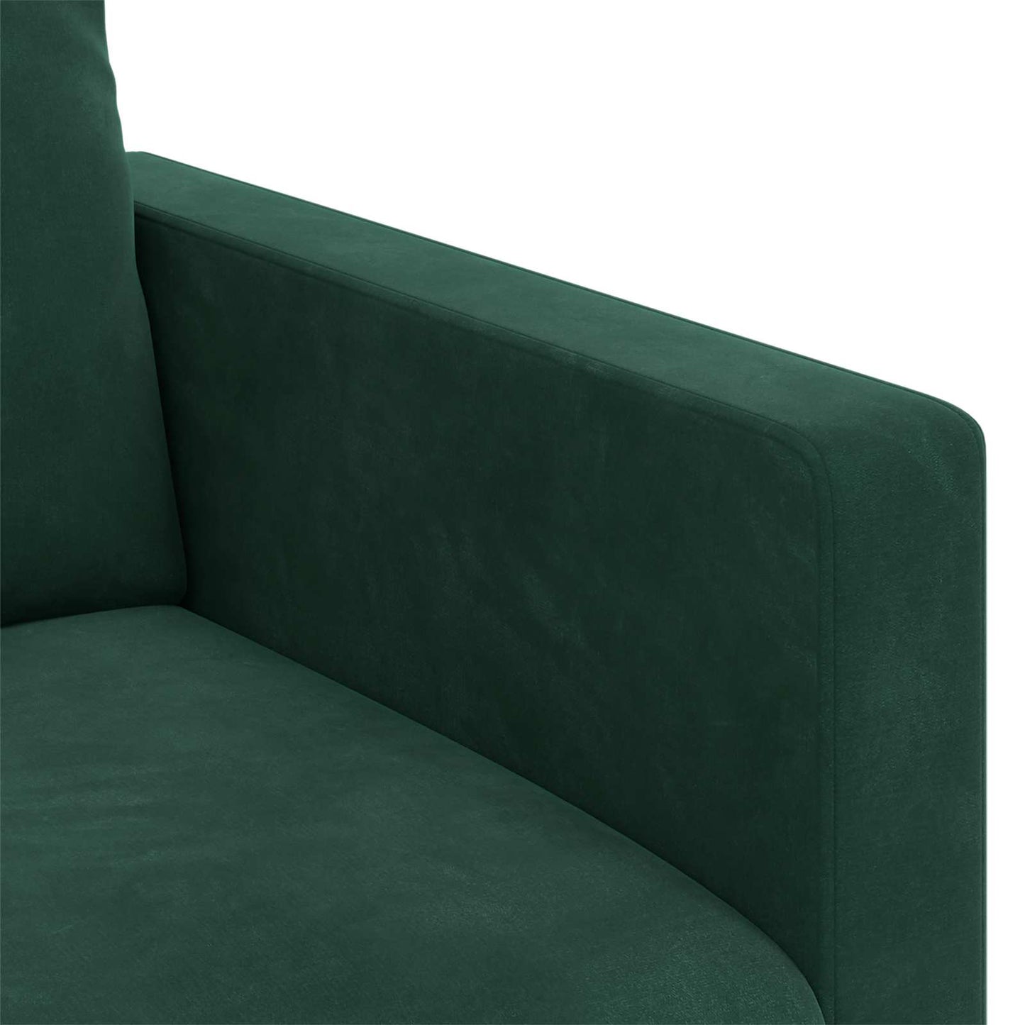 Canapea 2 pcs Verde închis 158 x 78 x 80 cm Catifea