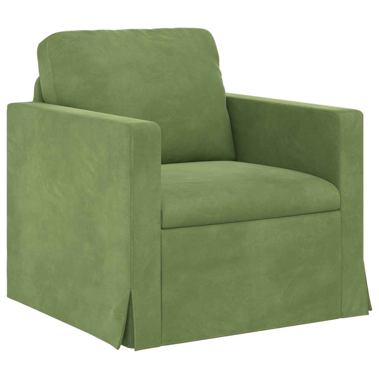 Canapea 2 pcs Verde deschis 198 x 78 x 80 cm Catifea